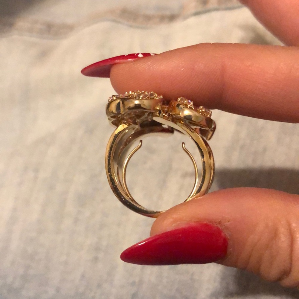Adjustable gold ring - Picture 4 of 4
